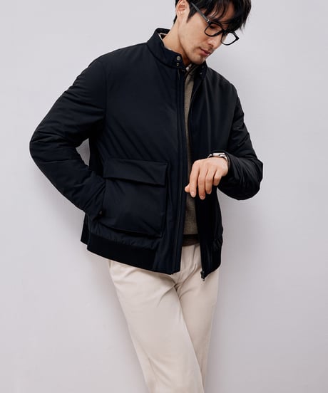 cotton stand-up collar jacket /2color　SH2582