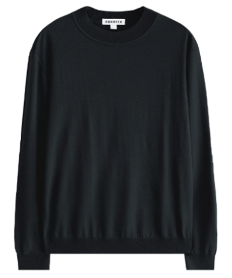 half turtleneck sweater wool 100% /7color　SH2675