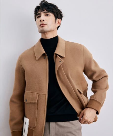 merino wool short jacket /3color　SH2355