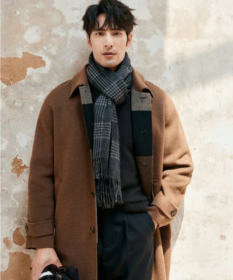wool mid length coat jacket /2color　SH2379