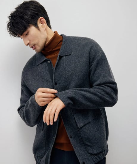 cashmere wool knit jacket　SH2212