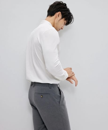 cotton henley collar t shirt /2color　SH2153