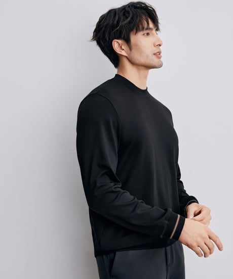 modal cotton high neck shirt /3color　SH2331