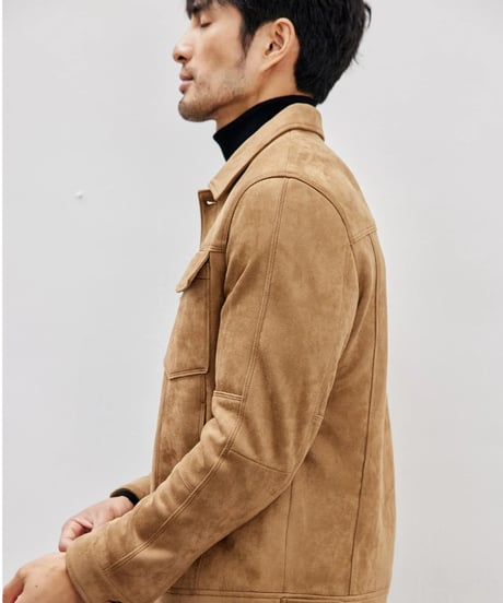 suede casual jacket /2color　SH2423