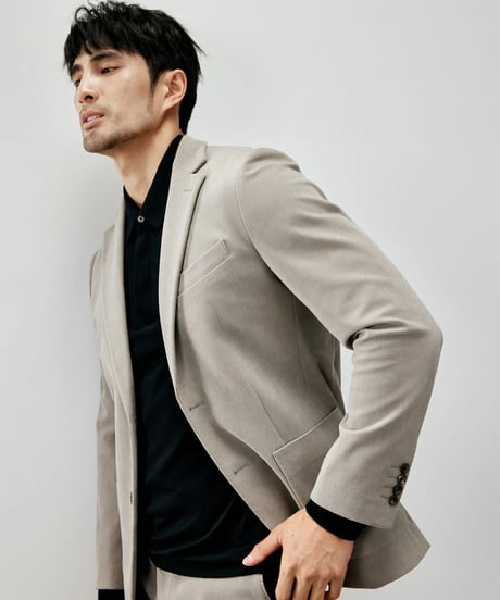 corduroy slim casual jacket /2color　SH2271
