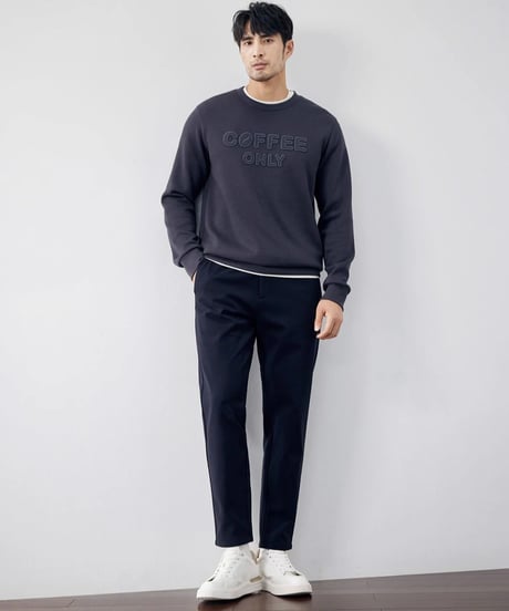 sweatpants elastic waist casual /2color　SH2245