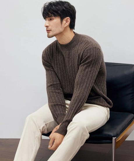 cashmere high neck sweater /2color　SH2178