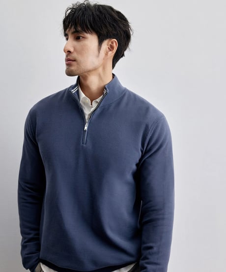 half zip sweater /2color　SH2128