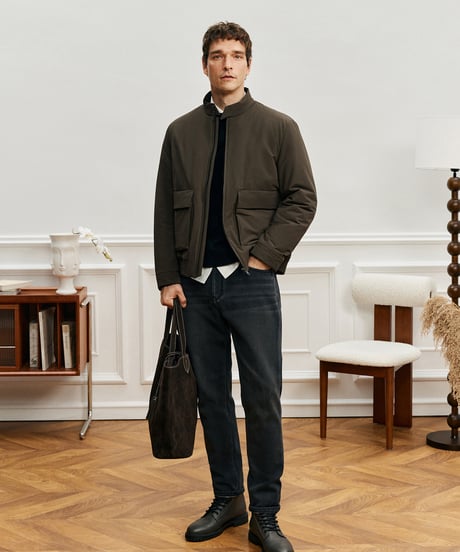 cotton stand-up collar jacket /2color　SH2582