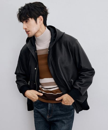leather jacket sheepskin 100%　SH2327