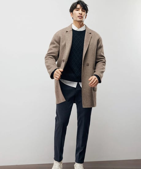 twill slim casual pants /2color　SH2207