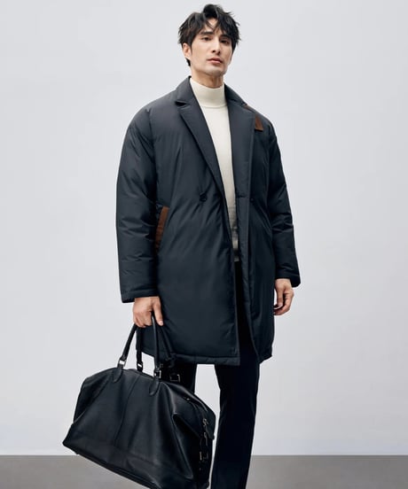 white goose long down jacket　SH2409