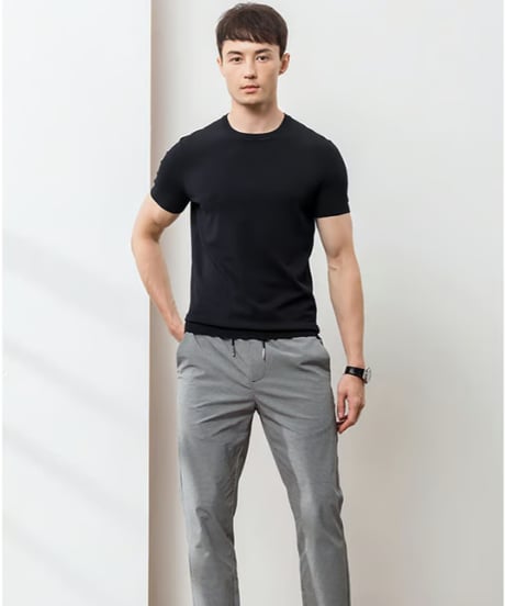 round neck pile t-shirt /6color　SH2419