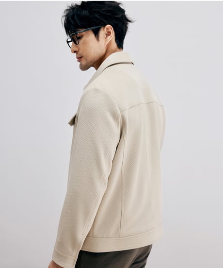 jacquard denim jacket  /2color　SH2682