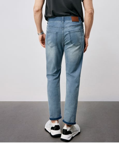 stretch elastic waist jeans　SH2494