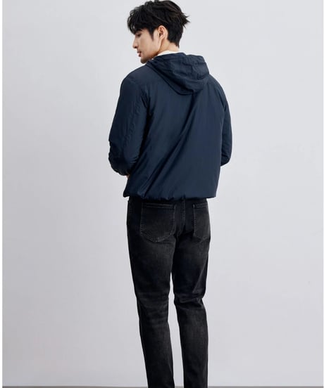 black gray wash stretch jeans　SH2312