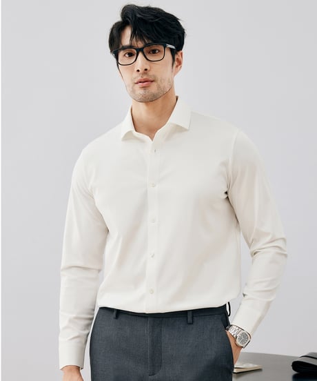high stretch cotton shirt /2color　SH2668