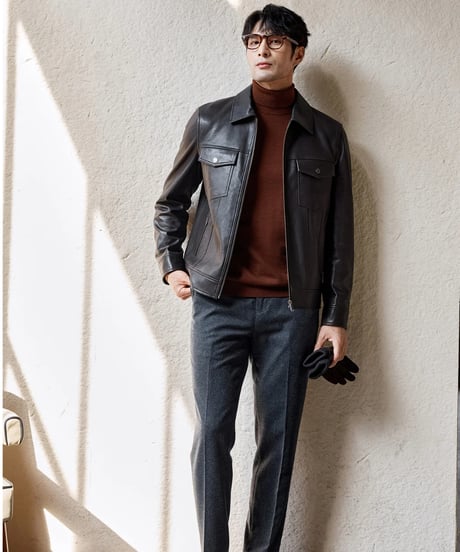 wool turtleneck sweater 100％ /4color　SH2347