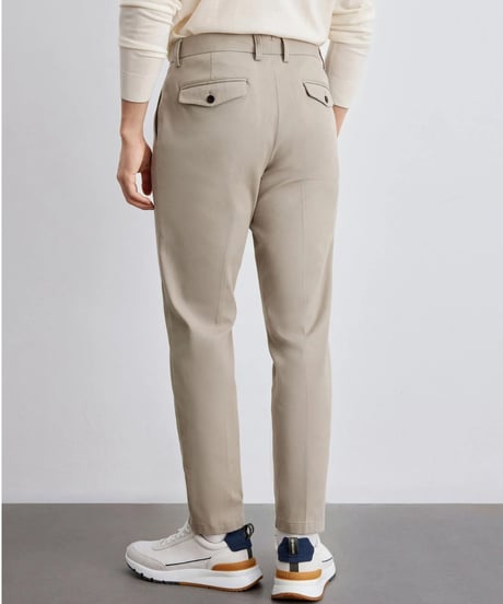 cotton single pleat casual pants　SH2299