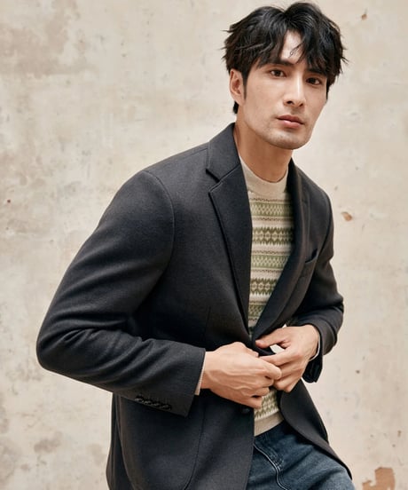 wool casual suit jacket /2color　SH2341
