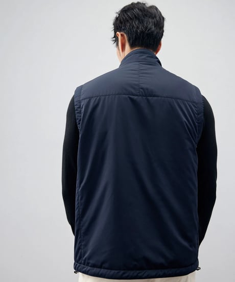 reversible stand collar vest jacket /3color　SH2261