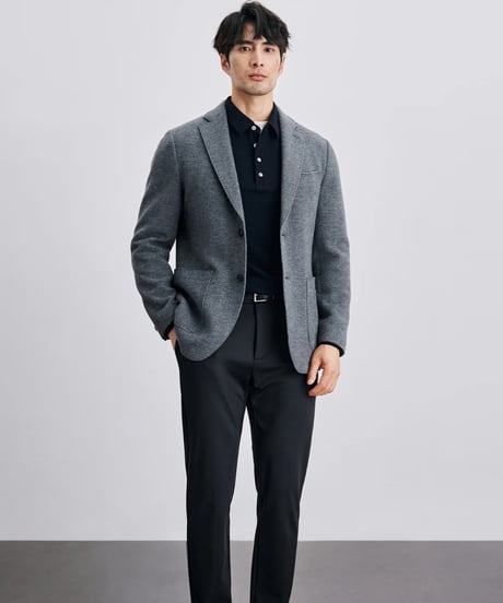 modal wool cotton lapel shirt /2color　SH2399