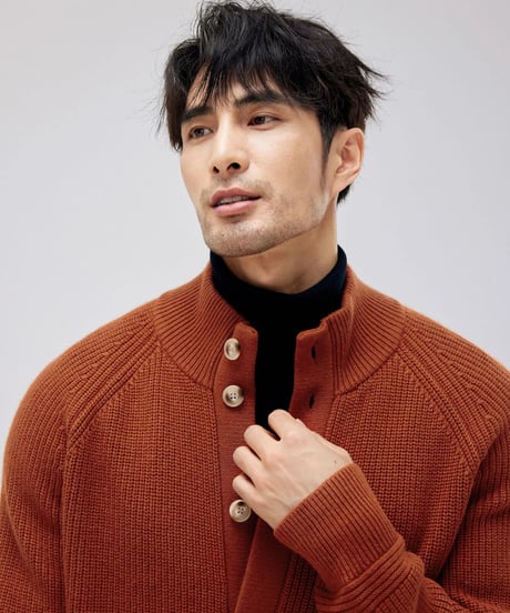 wool cashmere knit cardigan /2color　SH2164