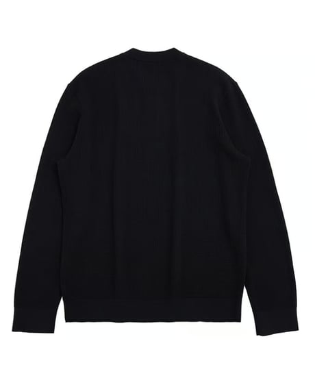 waffle jacquard henley shirt /2color　SH2452