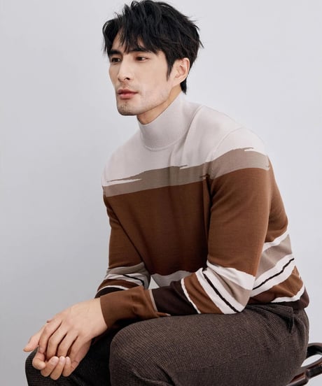turtleneck sweater wool 100％　SH2317