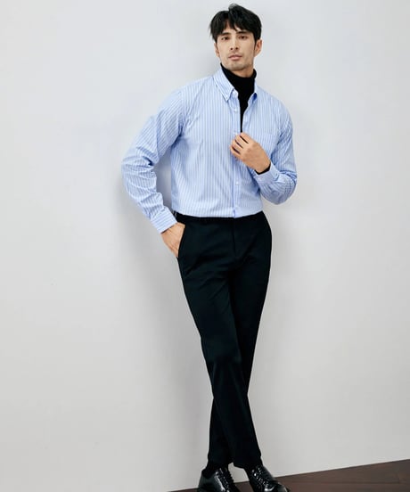 cotton striped shirt /2color　SH2275