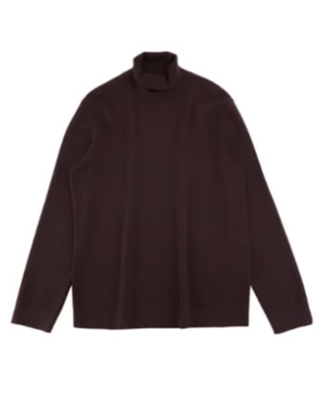 sweater turtleneck cardigan wool thick /5color　SH2572