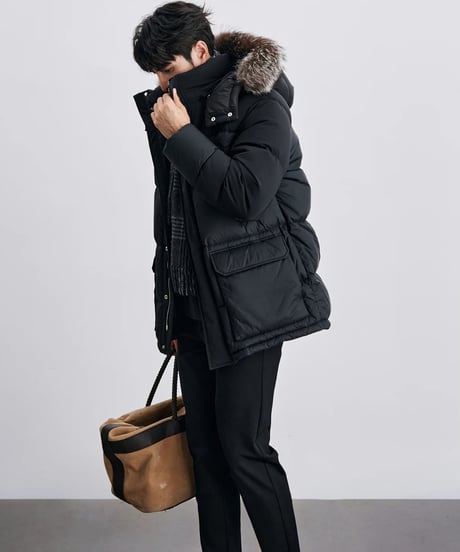 silver fox fur down jacket　SH2410