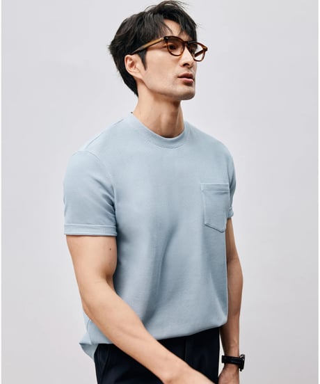 mulberry silk cotton t-shirt /3color　SH2451