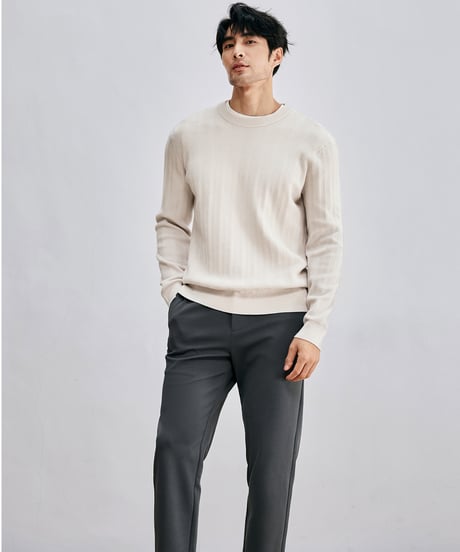 crew neck sweater wool /2color　SH2640