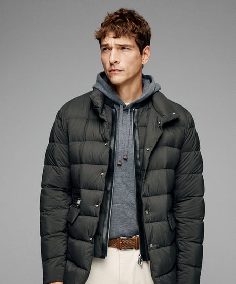 down jacket stand collar white goose /2color　SH2609