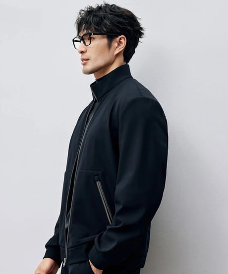 velvet stand-up collar zip-up jacket　SH2438