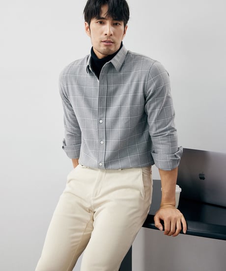 check shirt /2color　SH2241
