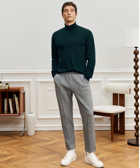 sweater turtleneck cardigan wool thick /5color　SH2572