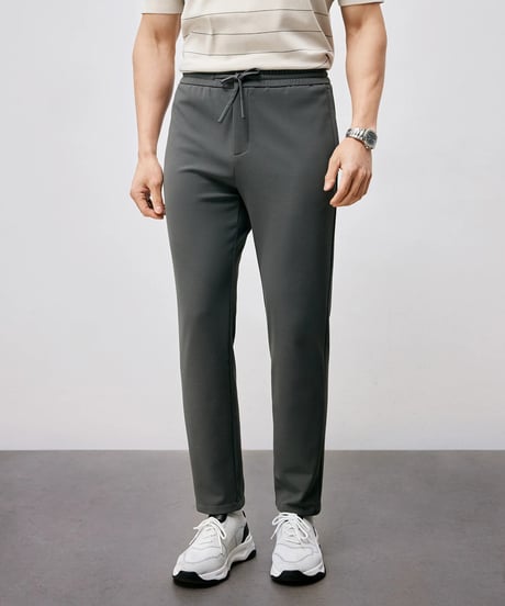 stretch elastic waist pants /2color　SH2496
