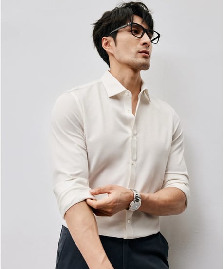 mulberry silk formal shirt /2color　SH2459