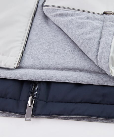 reversible stand collar vest jacket /3color　SH2261