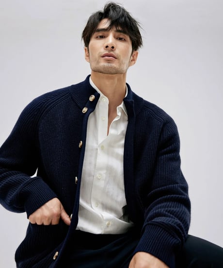 wool cashmere knit cardigan /2color　SH2164