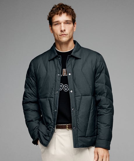 white goose down short down jacket /2color　SH2643