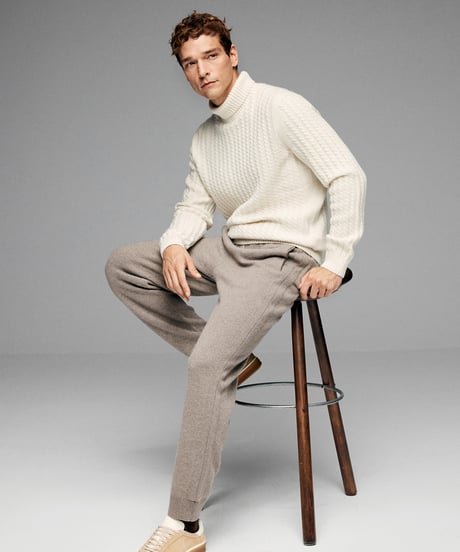 sweater turtleneck cashmere shirt /2color　SH2683