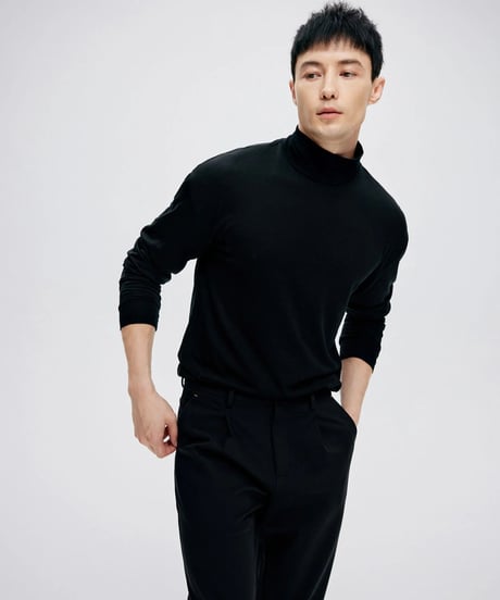 wool high neck t shirt /3color　SH2259
