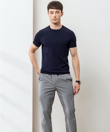 round neck pile t-shirt /6color　SH2419