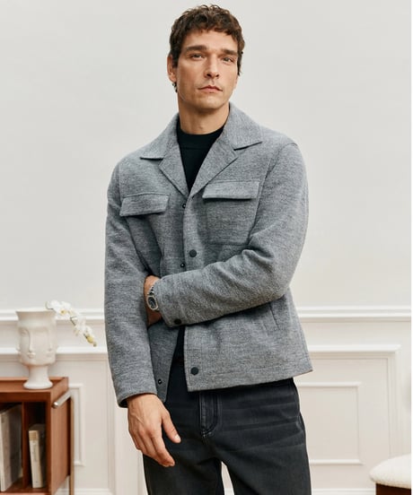 jacket coat knit wool　SH2685