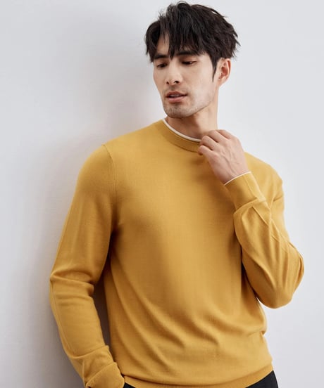 wool round neck sweater /4color　SH2301