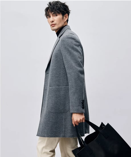 wool mid-length coat jacket　SH2435