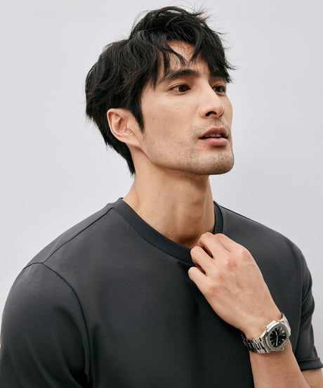 modal cotton round neck t-shirt /4color　SH2498